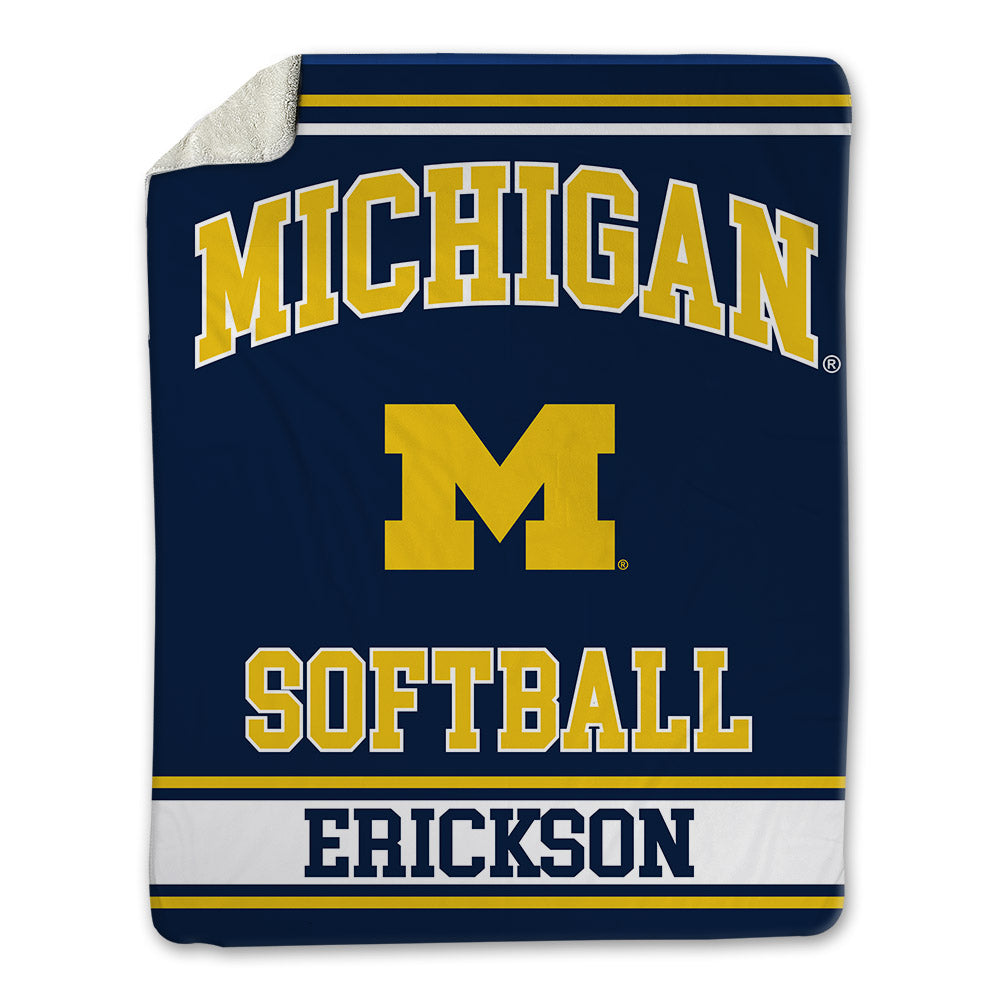 Michigan - NCAA Softball : Maddie Erickson - Blanket-0