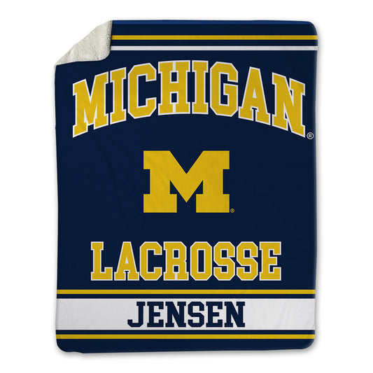 Michigan - NCAA Women's Lacrosse : Madeline Jensen - Blanket-0