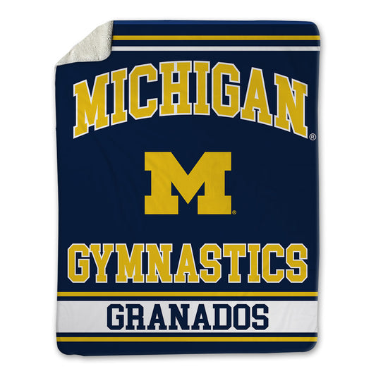 Michigan - NCAA Men's Gymnastics : Zach Granados - Blanket-0