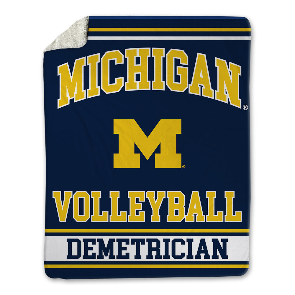 Michigan - NCAA Women's Volleyball : Ella Demetrician - Blanket-0