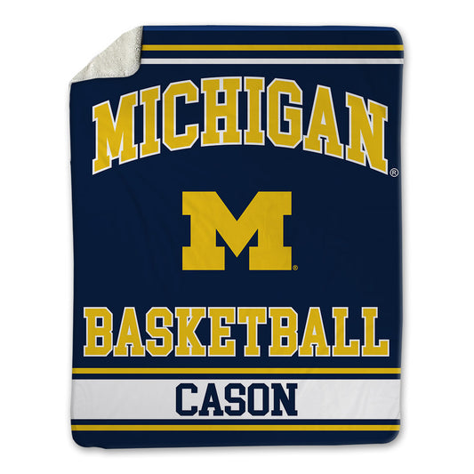 Michigan - NCAA Men's Basketball : Lorenzo Cason - Blanket-0
