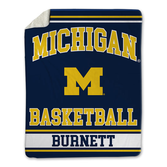 Michigan - NCAA Men's Basketball : Nimari Burnett - Blanket-0