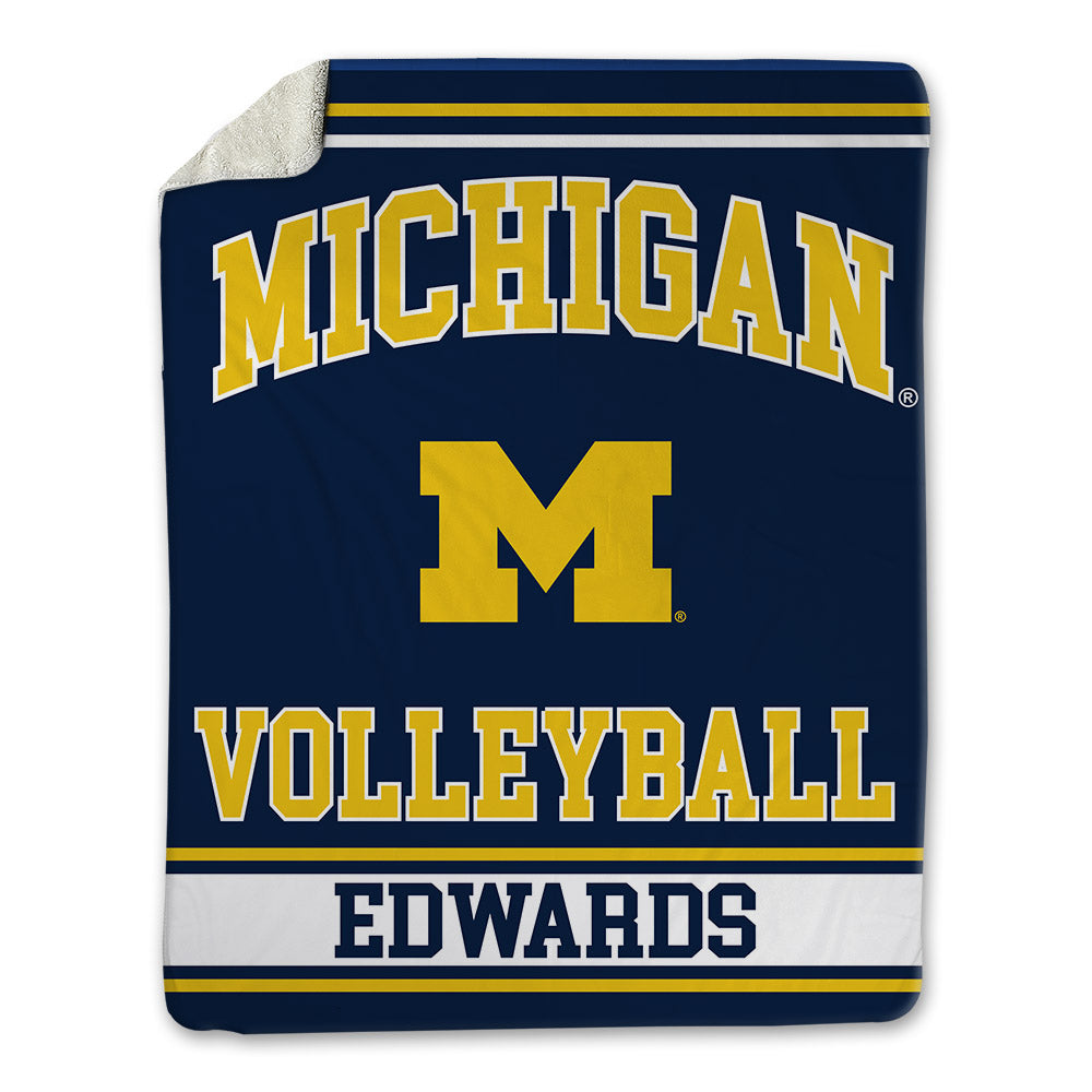 Michigan - NCAA Women's Volleyball : Camille Edwards - Blanket-0