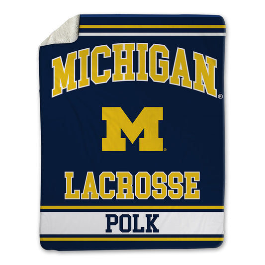 Michigan - NCAA Women's Lacrosse : Haley Polk - Blanket-0