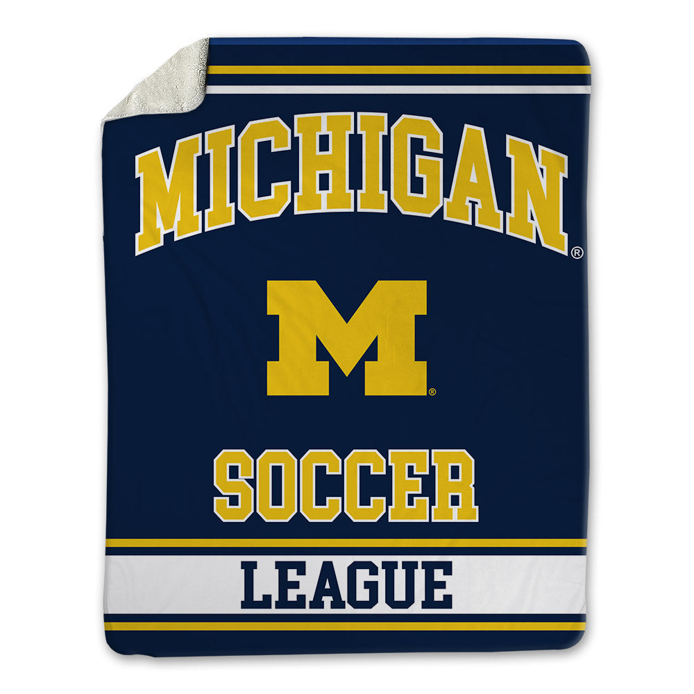 Michigan - NCAA Women's Soccer : Aniyah League - Blanket-0