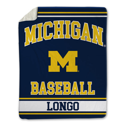 Michigan - NCAA Baseball : Joe Longo - Blanket-0