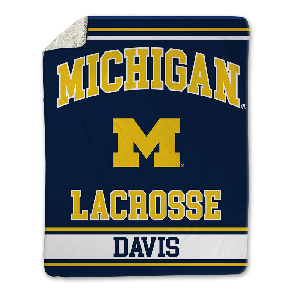 Michigan - NCAA Women's Lacrosse : Lucy Davis - Blanket-0