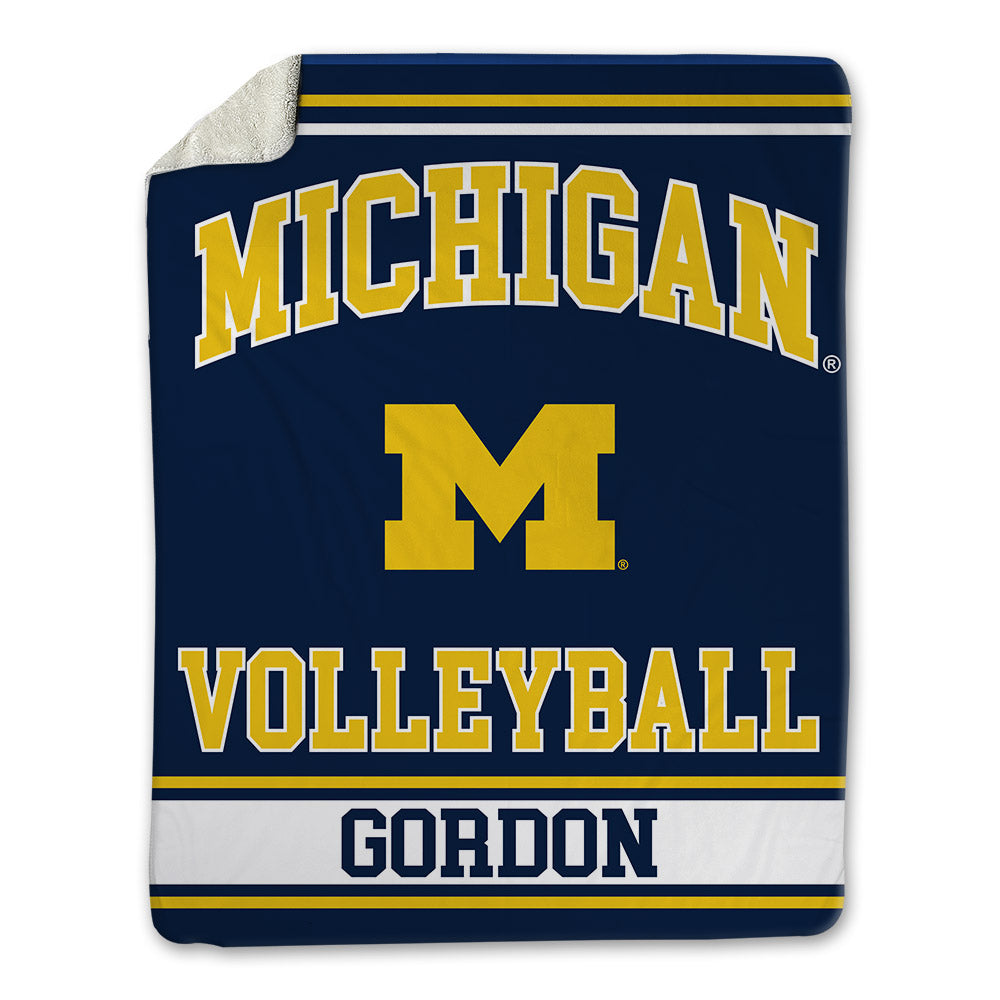 Michigan - NCAA Women's Volleyball : Cymarah Gordon - Blanket-0