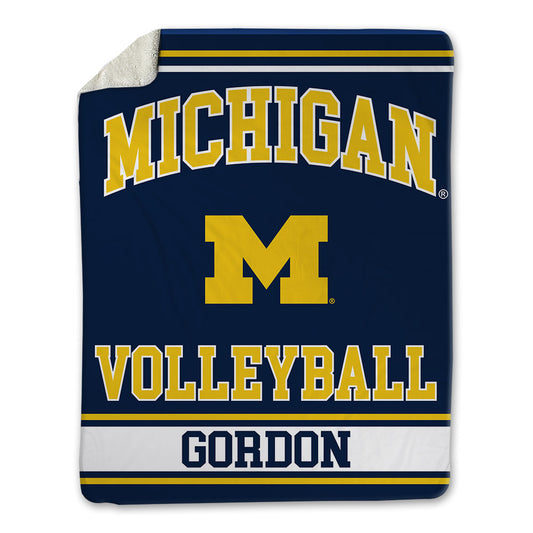 Michigan - NCAA Women's Volleyball : Cymarah Gordon - Blanket-0