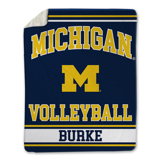 Michigan - NCAA Women's Volleyball : Morgan Burke - Blanket-0