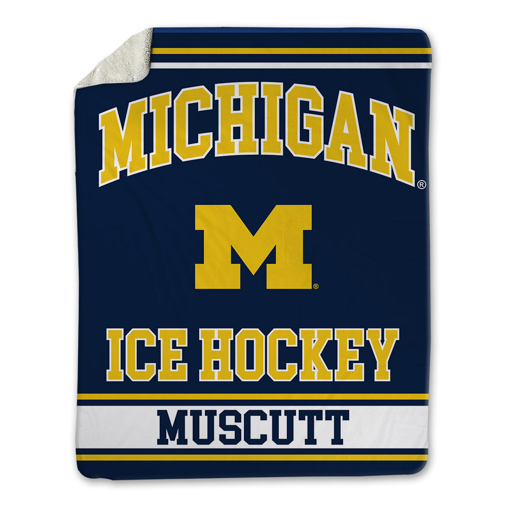 Michigan - NCAA Men's Ice Hockey : Kason Muscutt - Blanket-0