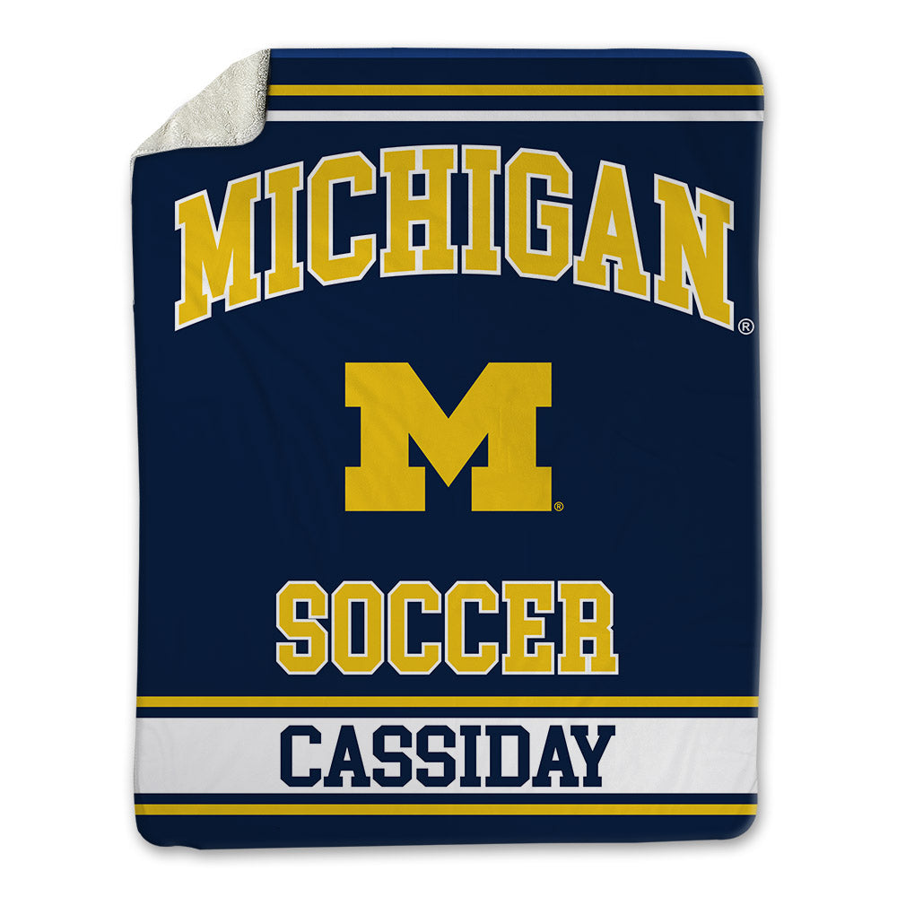 Michigan - NCAA Men's Soccer : Nicholas Cassiday - Blanket-0