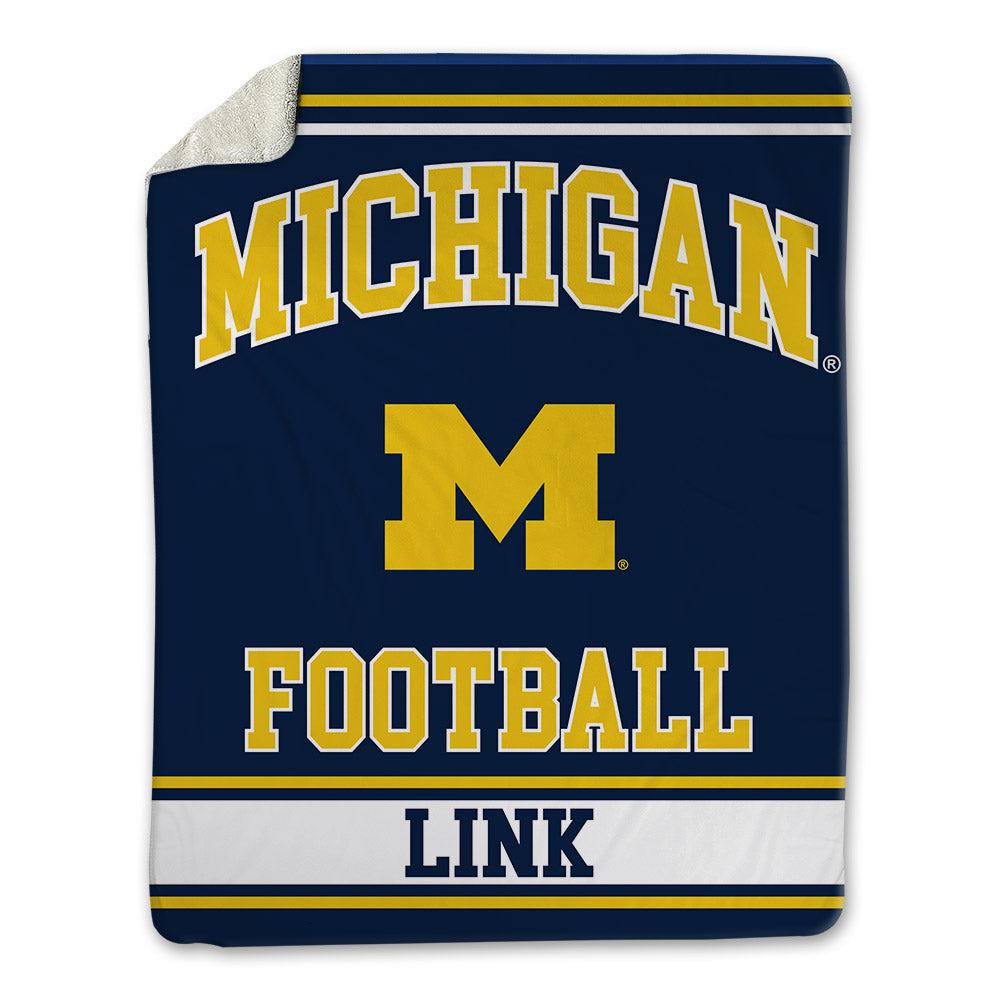 Michigan - NCAA Football : Evan Link - Blanket-0