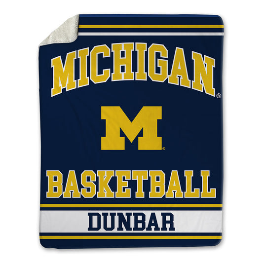 Michigan - NCAA Women's Basketball : Aaiyanna Dunbar - Blanket-0