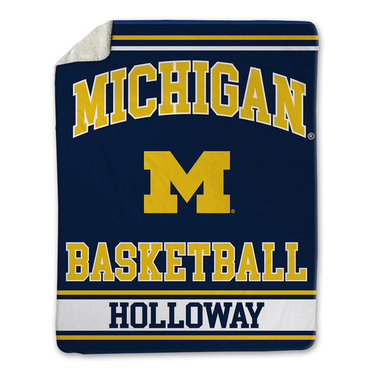 Michigan - NCAA Women's Basketball : Mila Holloway - Blanket-0