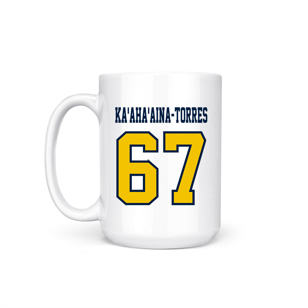 Michigan - NCAA Football : Houston Ka'aha'aina-Torres - Coffee Mug-1