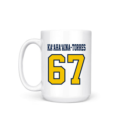 Michigan - NCAA Football : Houston Ka'aha'aina-Torres - Coffee Mug-1