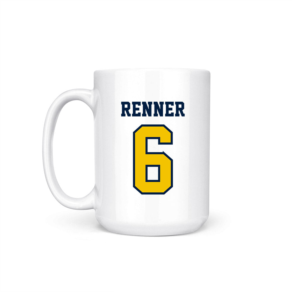 Michigan - NCAA Men's Lacrosse : Tommy Renner - Coffee Mug-1