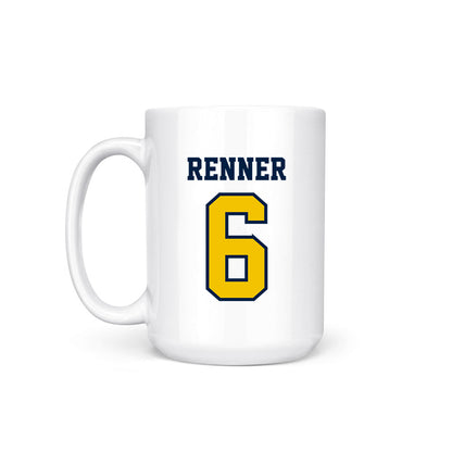 Michigan - NCAA Men's Lacrosse : Tommy Renner - Coffee Mug-1