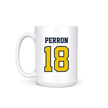 Michigan - NCAA Men's Ice Hockey : Jayden Perron - Coffee Mug-1