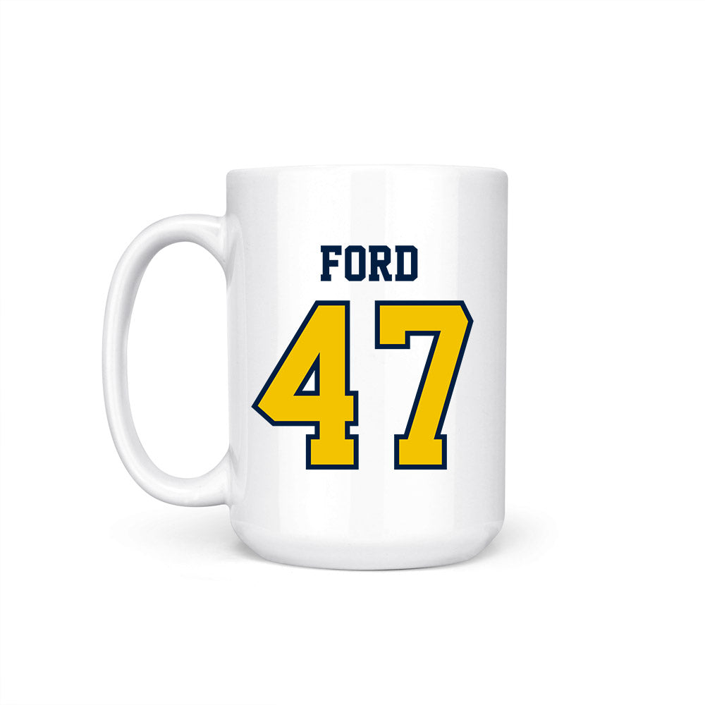 Michigan - NCAA Men's Lacrosse : Josh Ford - Coffee Mug-1