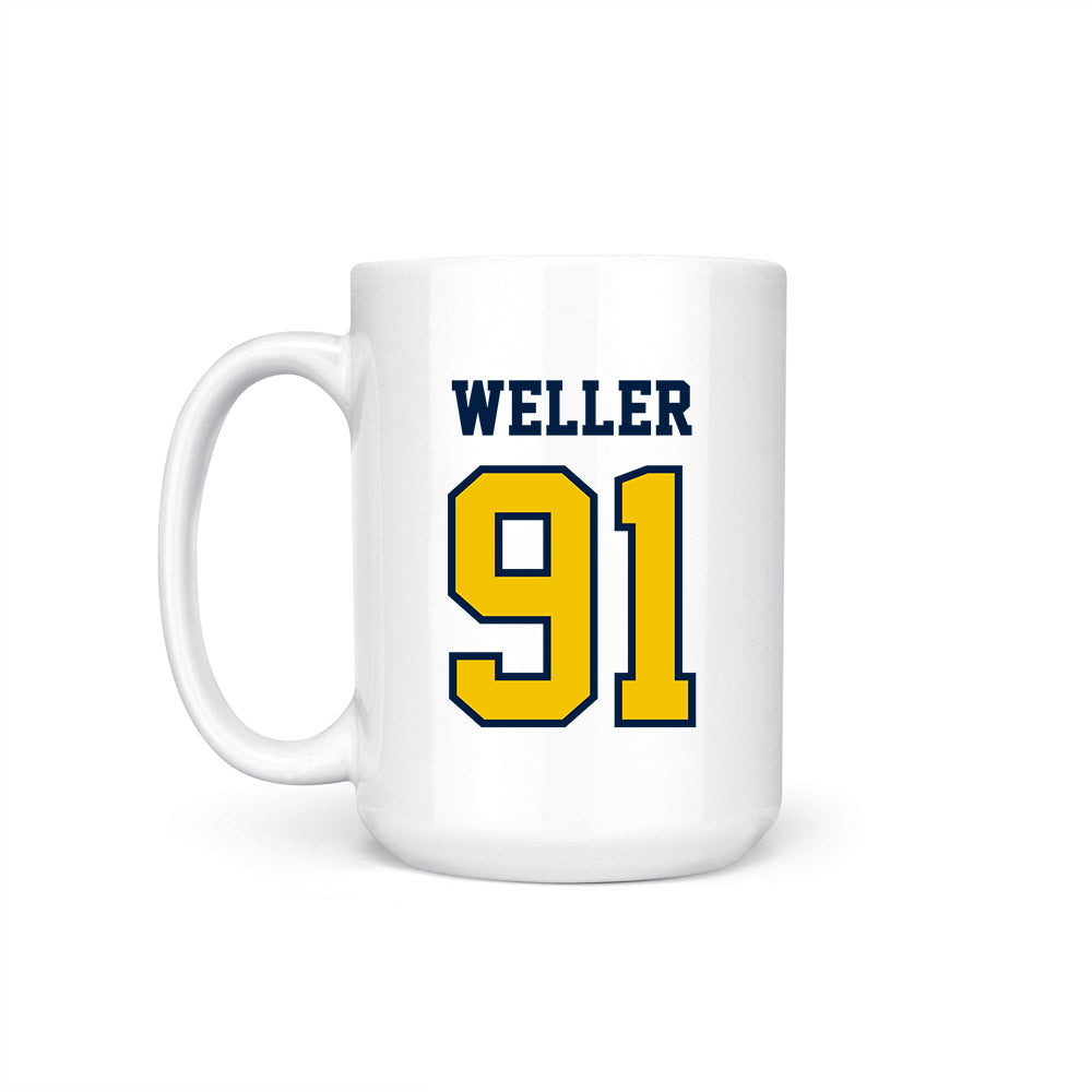 Michigan - NCAA Men's Lacrosse : Henry Weller - Coffee Mug-1