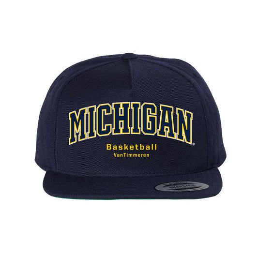Michigan - NCAA Women's Basketball : Ally VanTimmeren - Snapback Hat-0