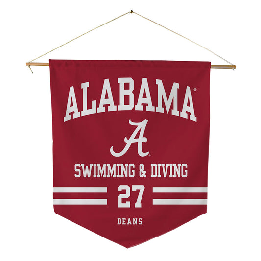 Alabama - NCAA Men's Swimming & Diving : Michael Deans - Pennant - 18" x 21"-0