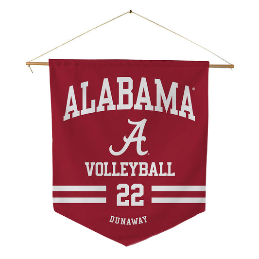 Alabama - NCAA Women's Volleyball : Kyla Dunaway - Pennant - 18" x 21"-0