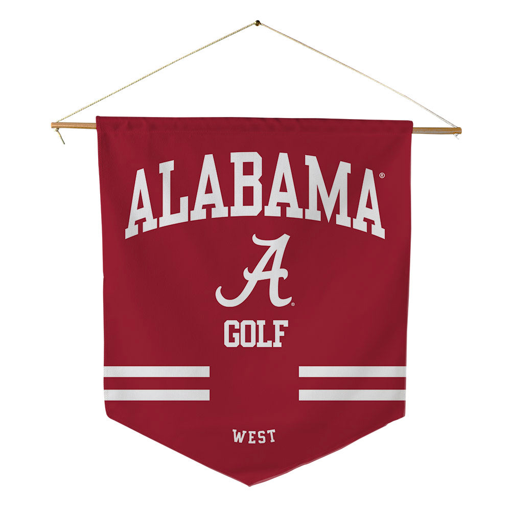 Alabama - NCAA Men's Golf : Dillon West - Pennant - 18" x 21"-0