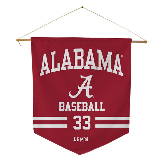 Alabama - NCAA Baseball : John Lemm - Pennant - 18" x 21"-0