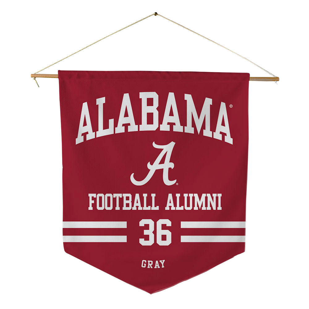 Alabama - Football Alumni : Eric Gray - Pennant - 18" x 21"-0