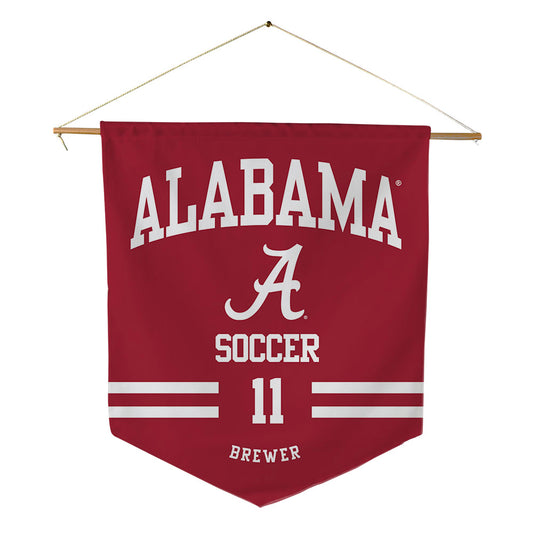 Alabama - NCAA Women's Soccer : Cali Brewer - Pennant - 18" x 21"-0
