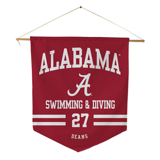 Alabama - NCAA Men's Swimming & Diving : Michael Deans - Pennant - 18" x 21"-0