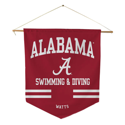 Alabama - NCAA Women's Swimming & Diving : Stella Watts - Pennant - 18" x 21"-0