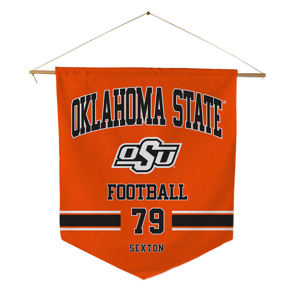 Oklahoma State - NCAA Football : Jacob Sexton - Pennant - 18" x 21"-0