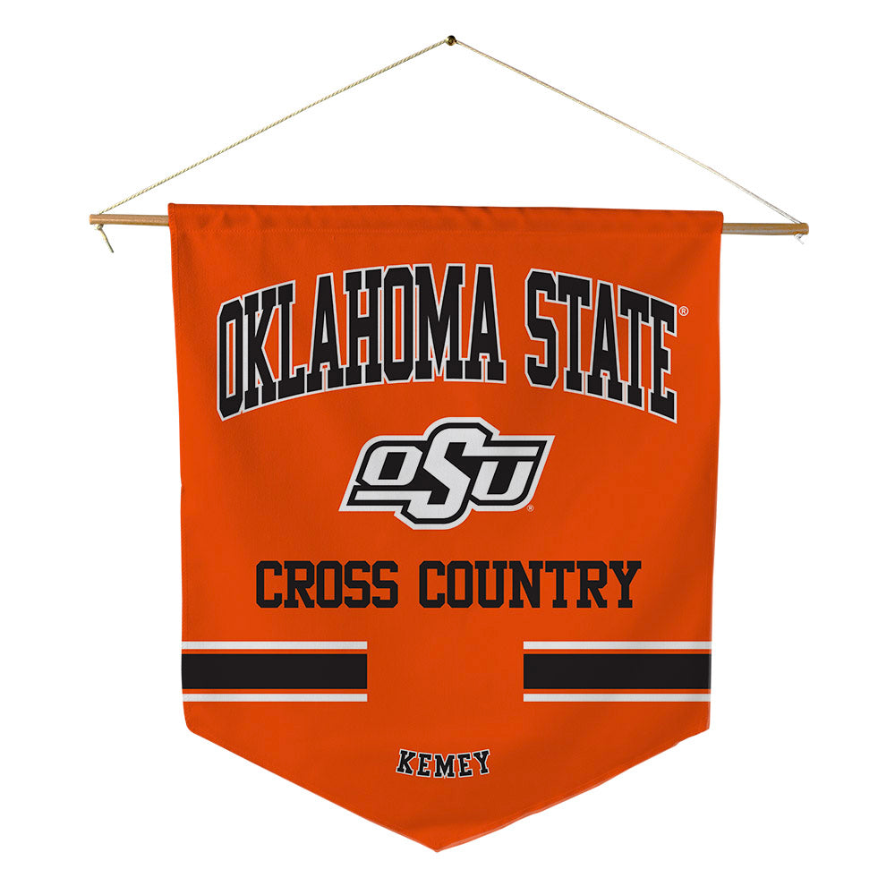 Oklahoma State - NCAA Men's Cross Country : Ian Kemey - Pennant - 18" x 21"-0