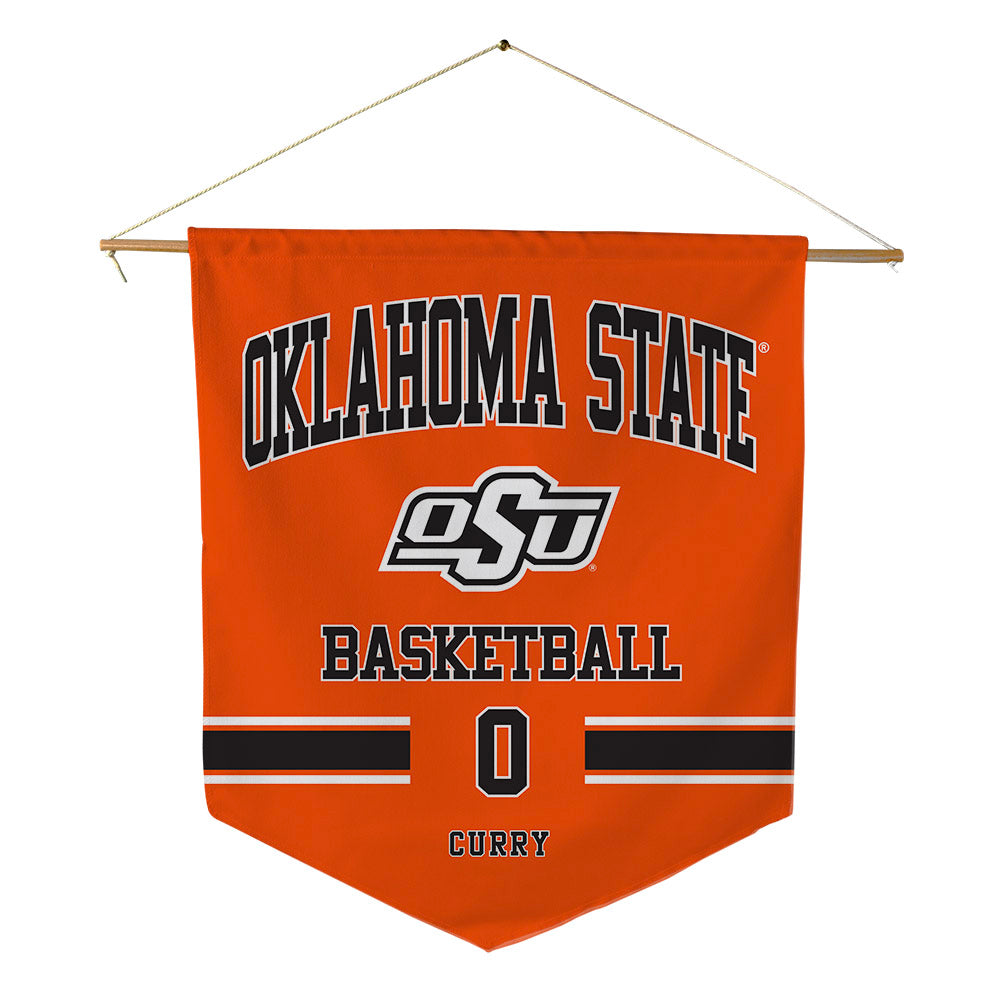 Oklahoma State - NCAA Men's Basketball : Jaylen Curry - Pennant - 18" x 21"-0