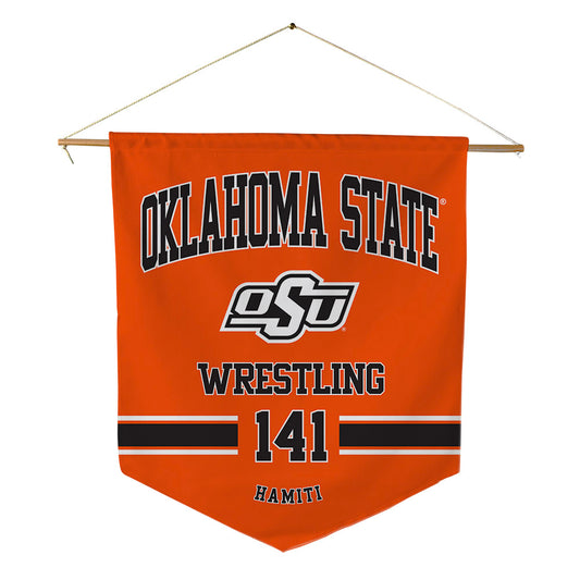 Oklahoma State - NCAA Wrestling : Jake Hamiti - Pennant - 18" x 21"-0