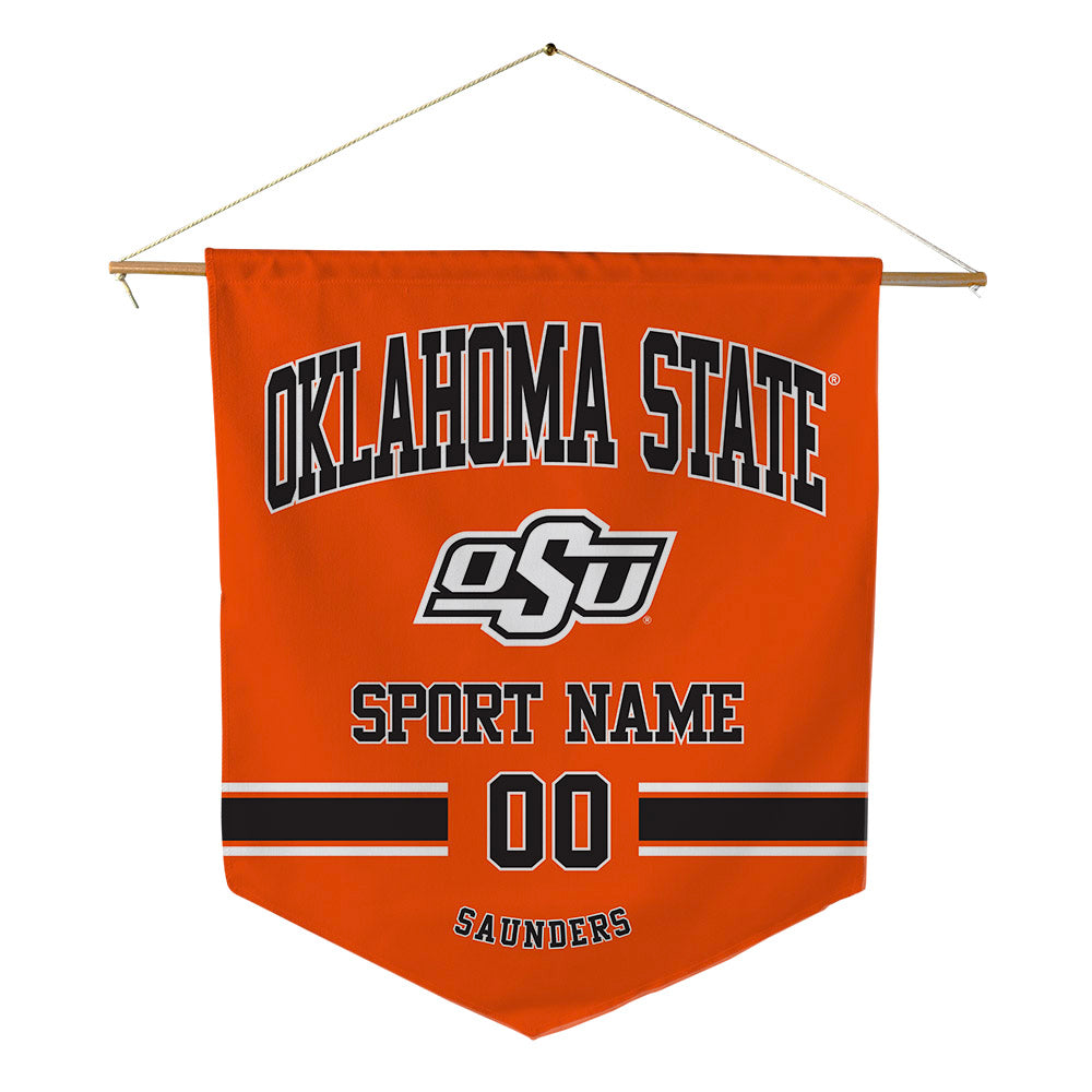 Oklahoma State - NCAA Baseball : Evan Saunders - Pennant - 18" x 21"-0