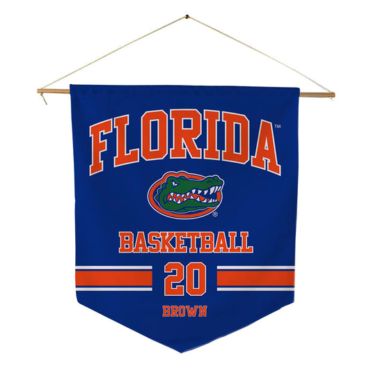 Florida - NCAA Men's Basketball : Isaiah Brown - Pennant - 18" x 21"-0