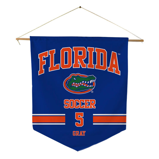 Florida - NCAA Women's Soccer : Mia Gray - Pennant - 18" x 21"-0