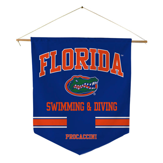 Florida - NCAA Women's Swimming & Diving : Valentina Procaccini - Pennant - 18" x 21"-0