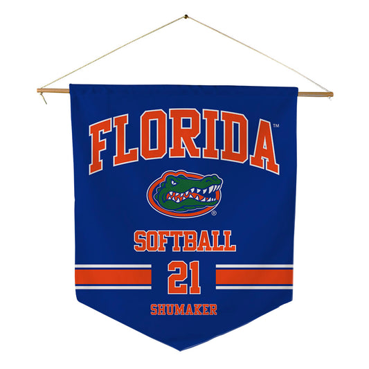 Florida - NCAA Softball : Taylor Shumaker - Pennant - 18" x 21"-0