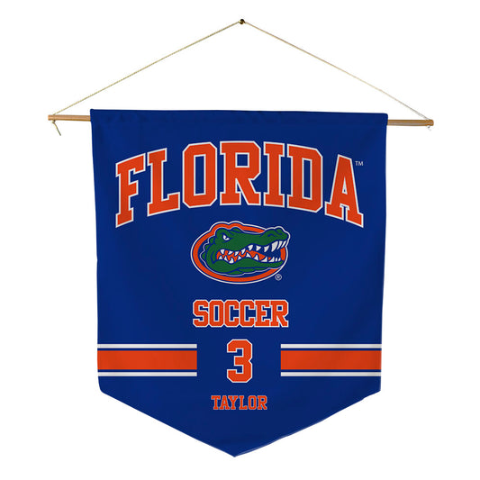 Florida - NCAA Women's Soccer : Kyra Taylor - Pennant - 18" x 21"-0