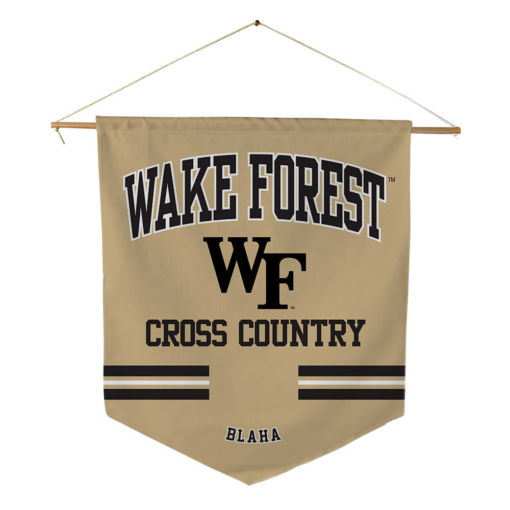 Wake Forest - NCAA Women's Cross Country : Harriet Blaha - Pennant - 18" x 21"-0