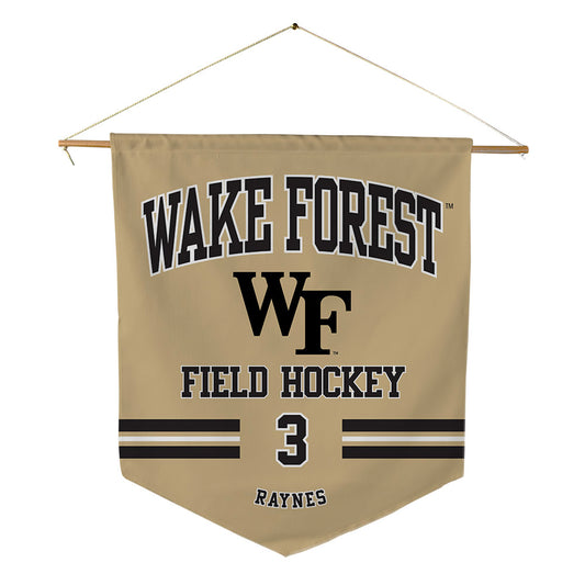 Wake Forest - NCAA Women's Field Hockey : Sarah Grace Raynes - Pennant - 18" x 21"-0