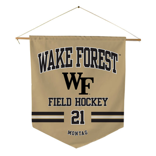 Wake Forest - NCAA Women's Field Hockey : Mia Montag - Pennant - 18" x 21"-0