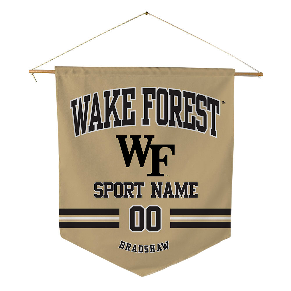 Wake Forest - NCAA Men's Golf : Sage Bradshaw - Pennant - 18" x 21"-0