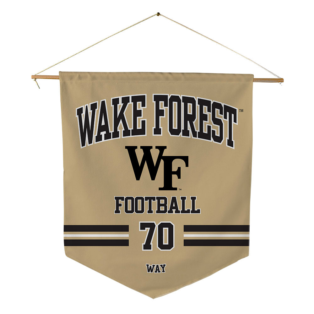 Wake Forest - NCAA Football : Will Way - Pennant - 18" x 21"-0